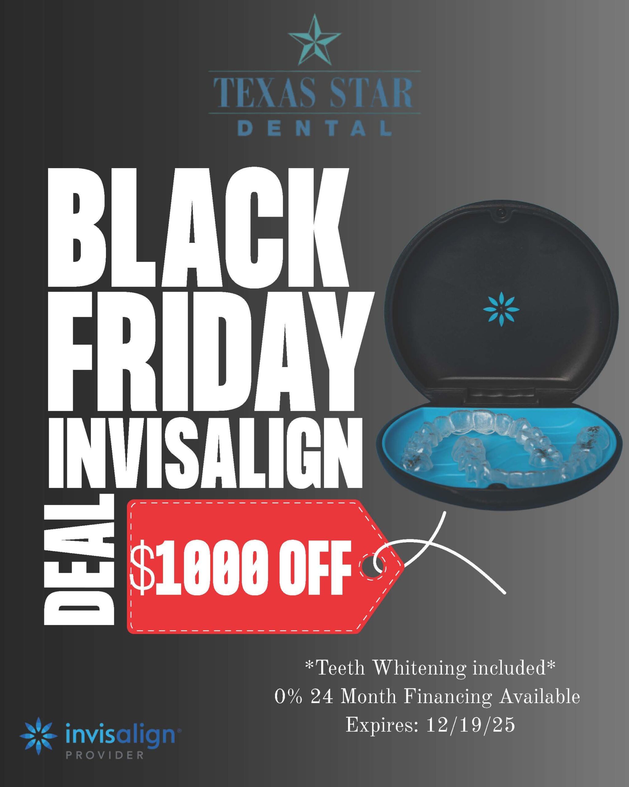 Black Friday Invisalign Deal - $1,000 Off
